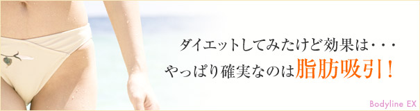 ダイエットしてみたけど効果は・・・やっぱり確実なのは脂肪吸引！